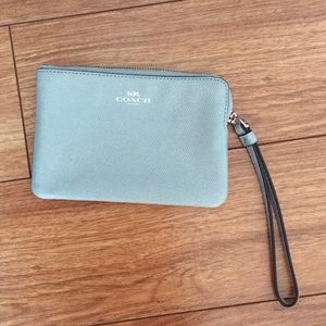 Coach corner zip wristlet